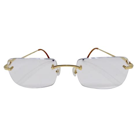 cartier rimless glasses replica|cartier rimless rectangular frame glasses.